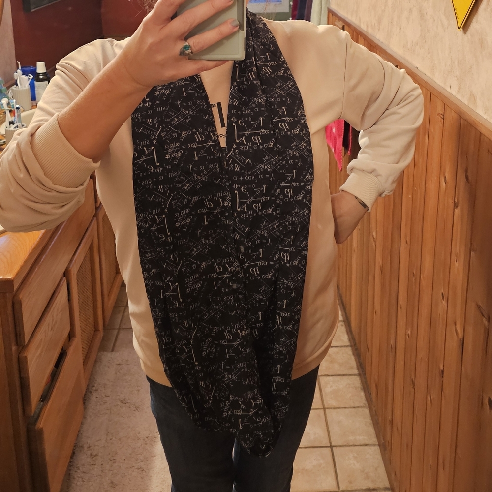 Trigonometry Math Equation Infinity Scarf STEM - Picture 3 of 3